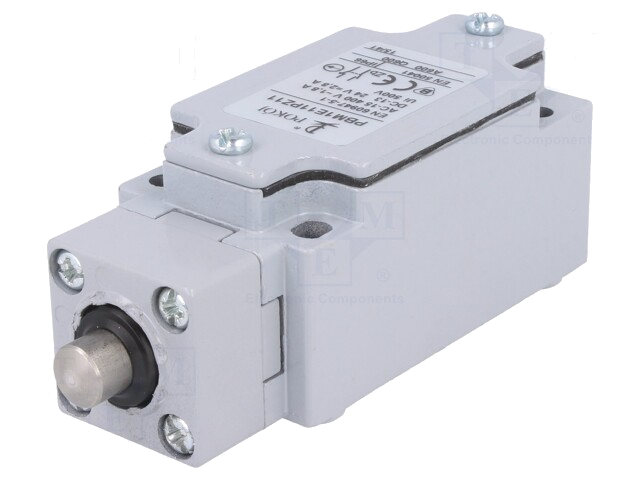 Eindschakelaar; pin Ø10mm; NO + NC; 10A; max.240VAC; max.250VDC Eindschakelaar; pin Ø10mm; NO + NC; 10A; max.240VAC; max.250VDC